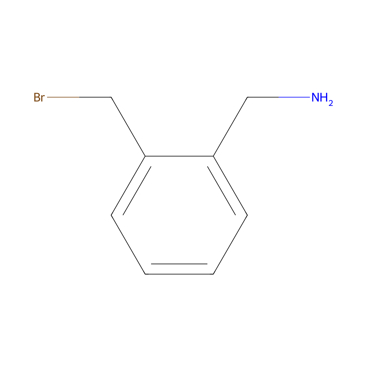 (2-(Bromomethyl)phenyl)methanamine molecular structure, CAS 771579-15-8