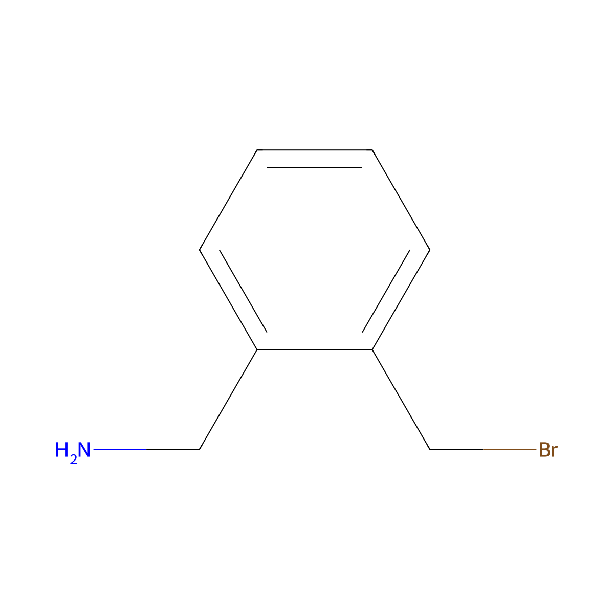 (2-(Bromomethyl)phenyl)methanamine molecular structure, CAS 771579-15-8