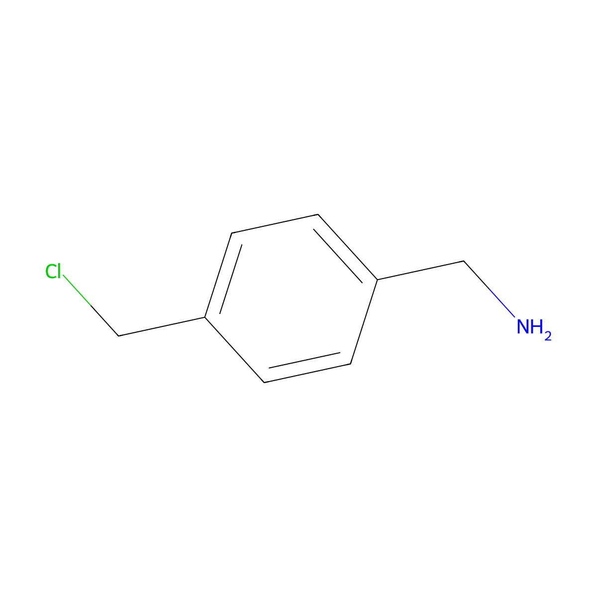 (4-(Chloromethyl)phenyl)methanamine molecular structure, CAS 771579-40-9