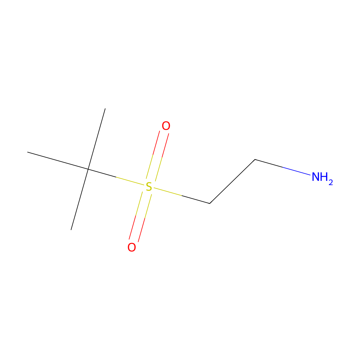 2-(2-Aminoethanesulfonyl)-2-methylpropane molecular structure, CAS 771579-60-3