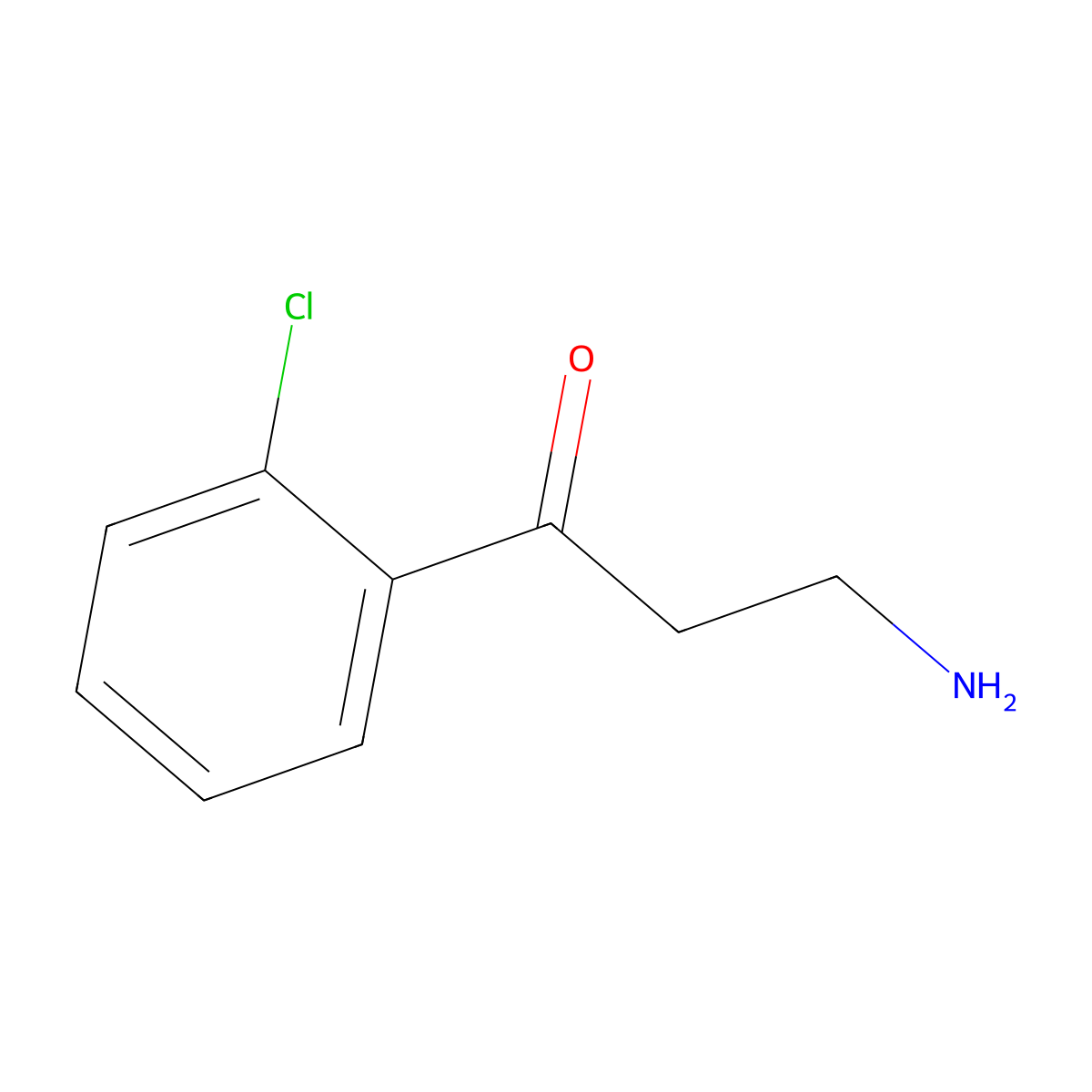 3-Amino-1-(2-chlorophenyl)propan-1-one molecular structure, CAS 771579-61-4