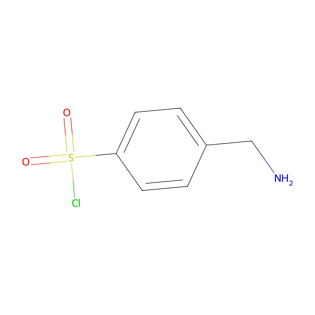 4-(Aminomethyl)benzene-1-sulfonyl chloride molecular structure, CAS 771579-80-7