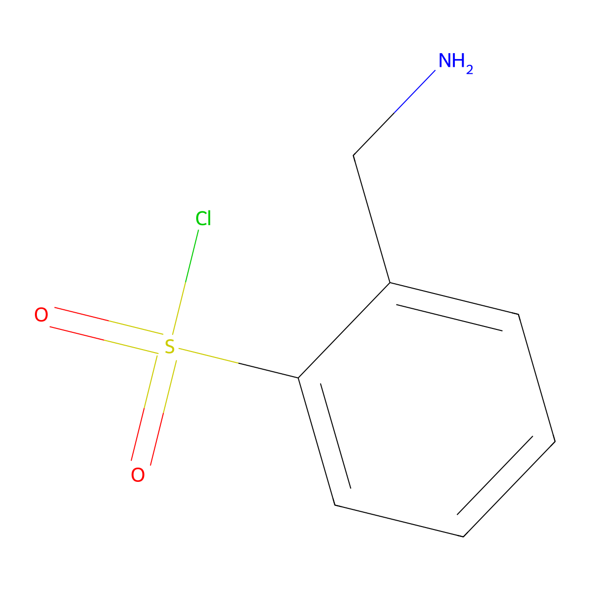 2-(Aminomethyl)benzene-1-sulfonyl chloride molecular structure, CAS 771579-81-8