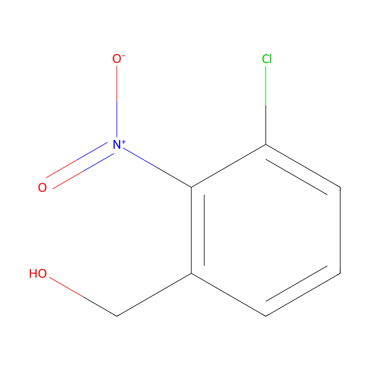 3-Chloro-2-nitrobenzyl alcohol molecular structure, CAS 77158-86-2