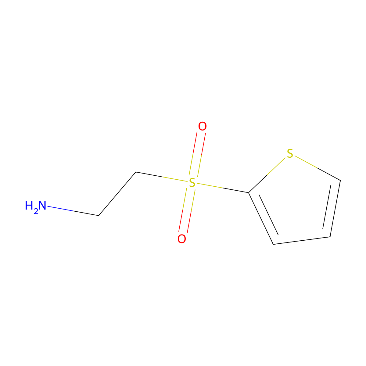 2-(Thiophene-2-sulfonyl)ethan-1-amine molecular structure, CAS 771580-27-9