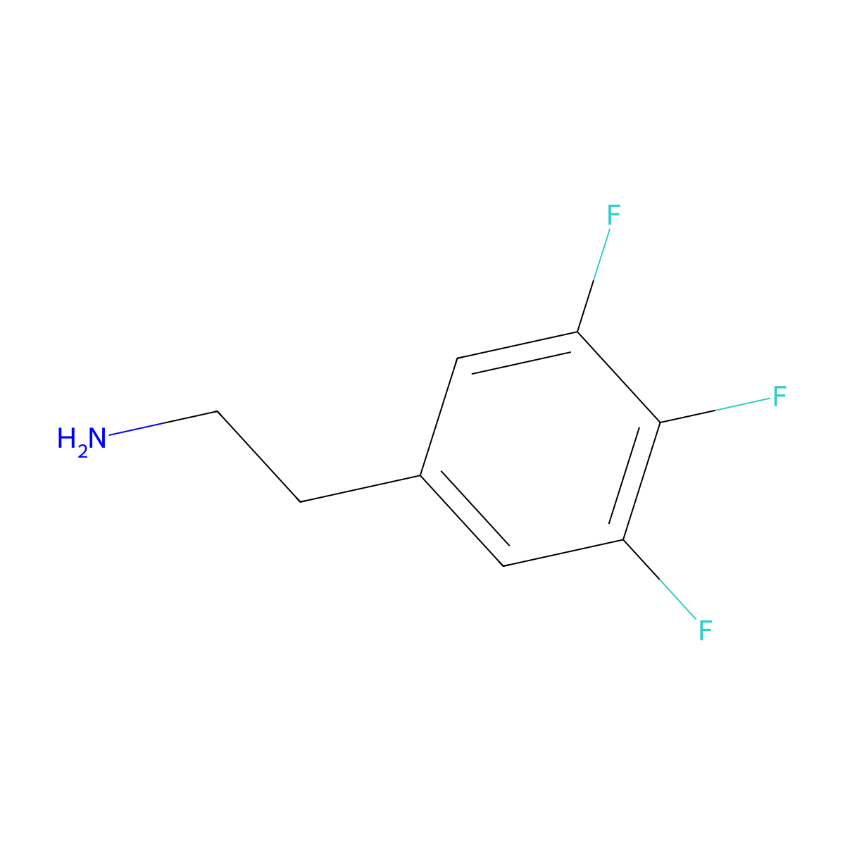 2-(3,4,5-Trifluorophenyl)ethan-1-amine molecular structure, CAS 771580-55-3