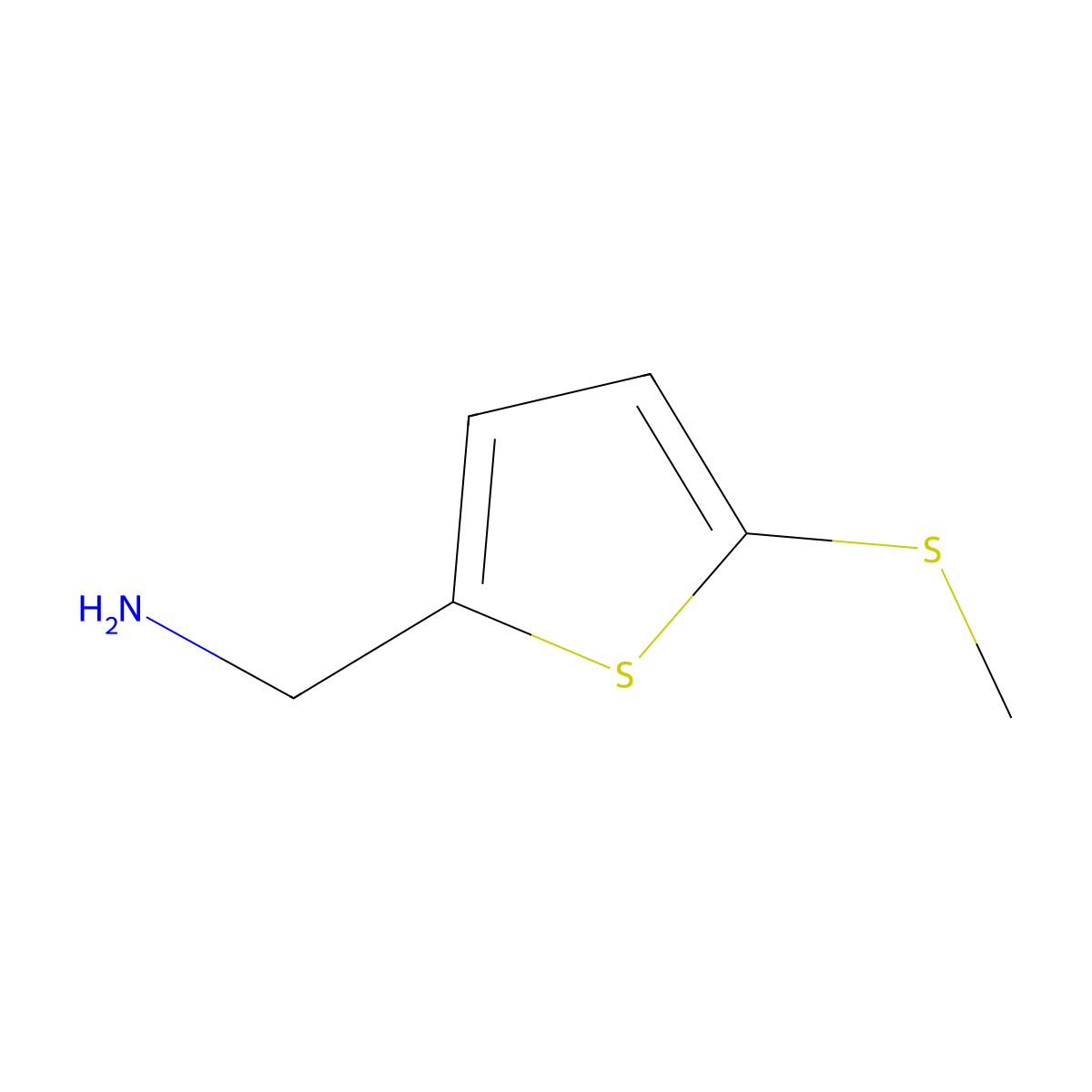 1-[5-(Methylsulfanyl)thiophen-2-yl]methanamine molecular structure, CAS 771580-75-7