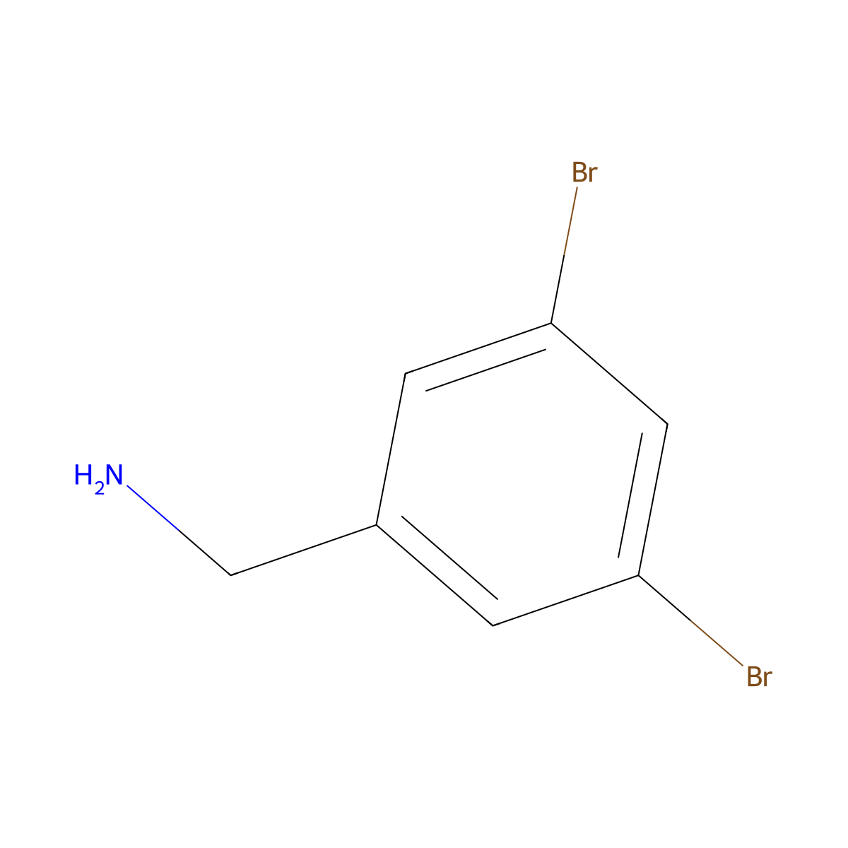 (3,5-Dibromophenyl)methanamine molecular structure, CAS 771580-86-0