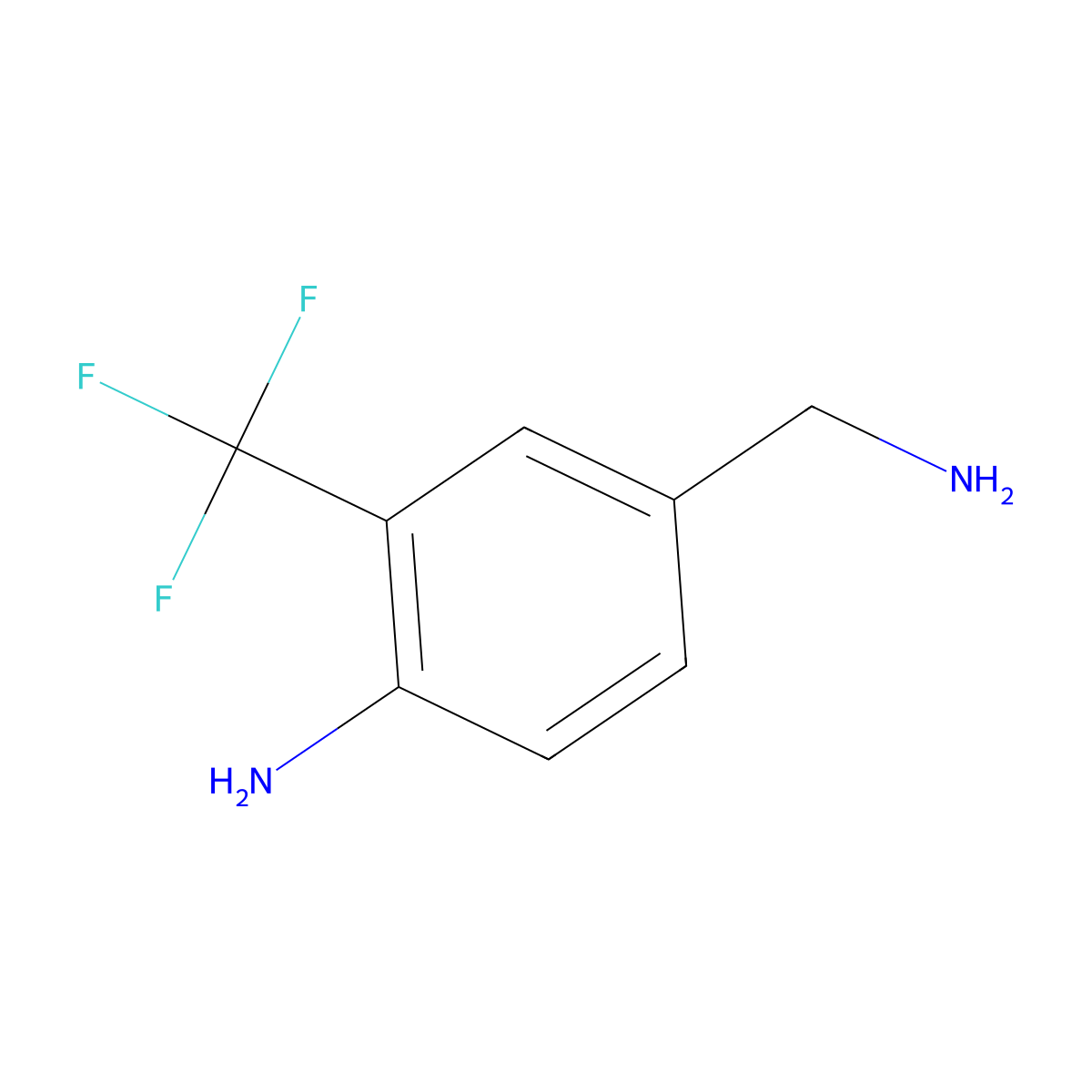 4-(Aminomethyl)-2-(trifluoromethyl)aniline molecular structure, CAS 771581-19-2