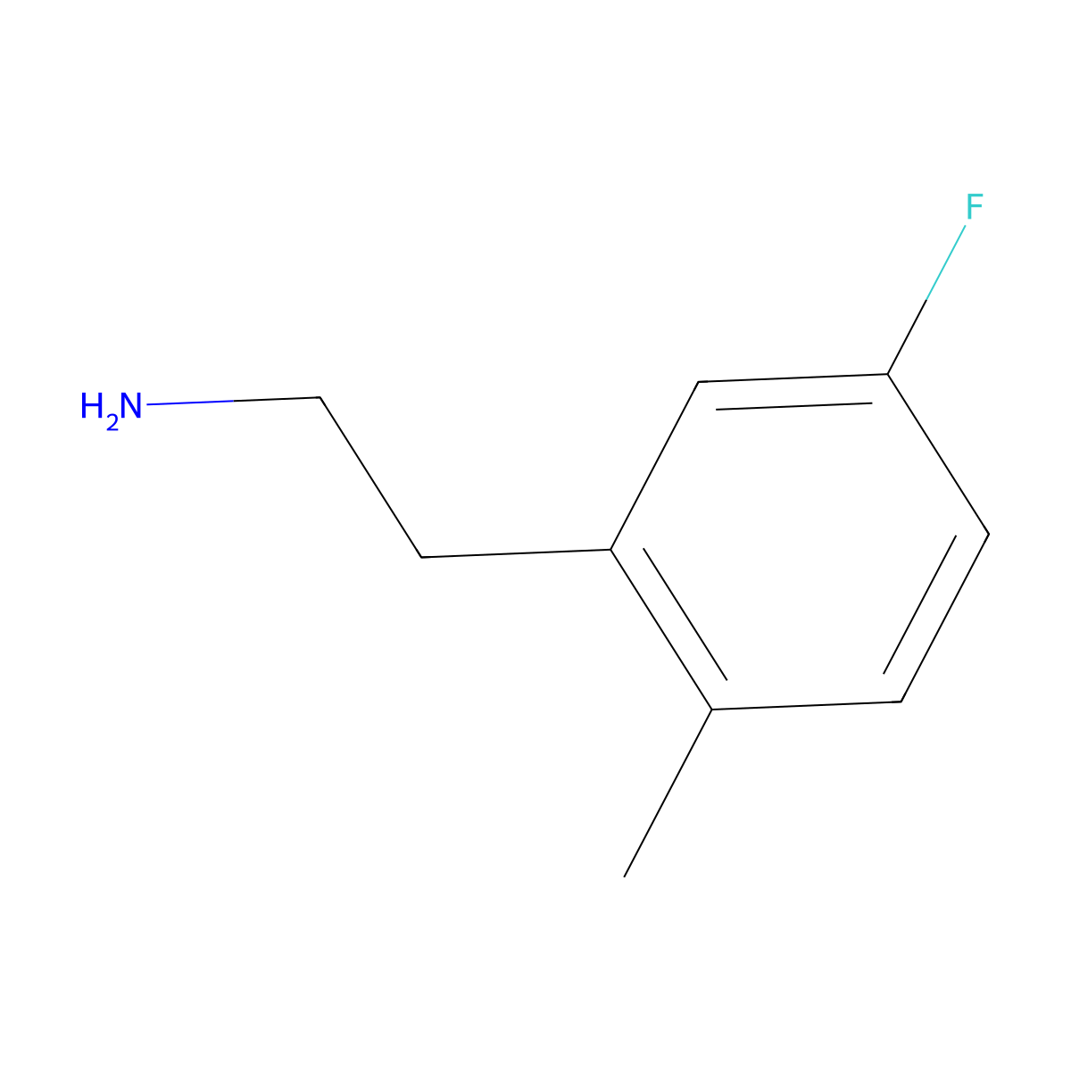 2-(5-Fluoro-2-methylphenyl)ethan-1-amine molecular structure, CAS 771581-54-5