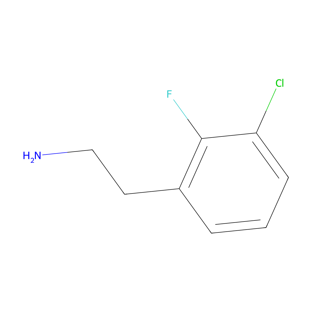 2-(3-Chloro-2-fluorophenyl)ethanamine molecular structure, CAS 771581-58-9