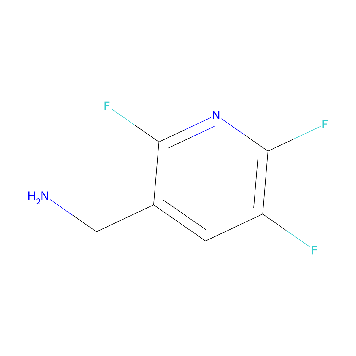 (2,5,6-Trifluoropyridin-3-yl)methanamine molecular structure, CAS 771582-56-0