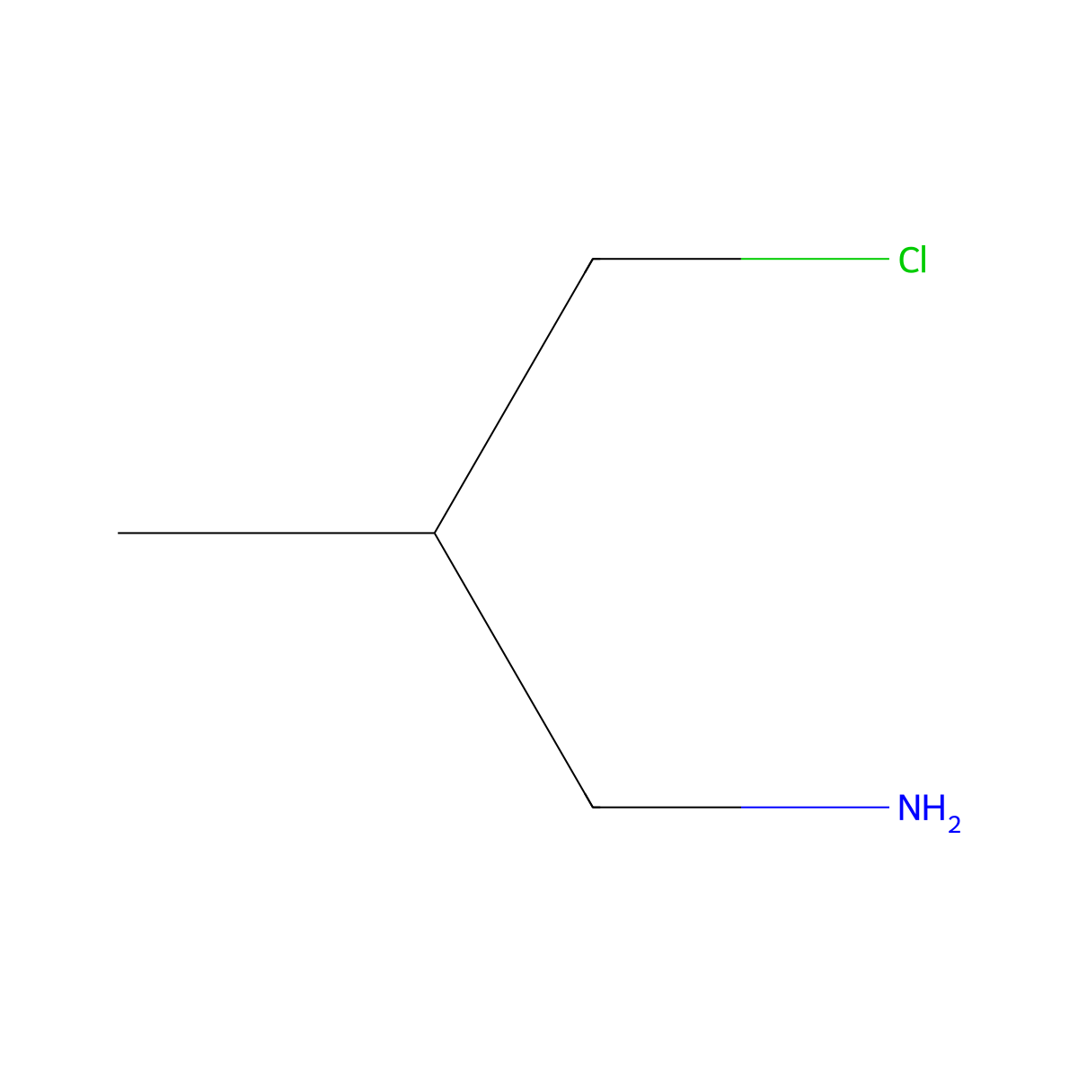 3-Chloro-2-methylpropan-1-amine molecular structure, CAS 771582-60-6