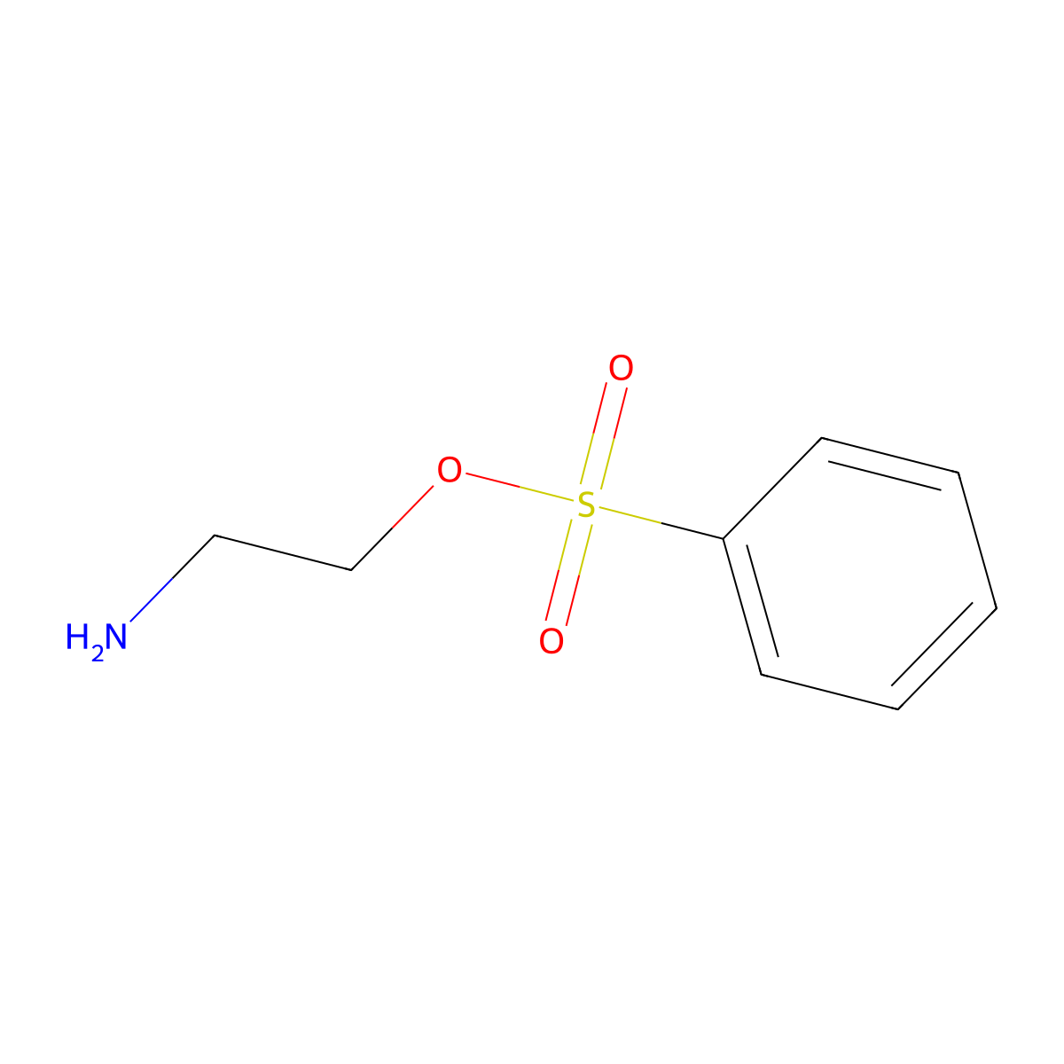 2-Aminoethyl benzenesulfonate molecular structure, CAS 771582-62-8