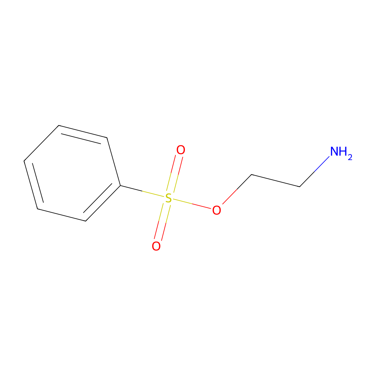 2-Aminoethyl benzenesulfonate molecular structure, CAS 771582-62-8