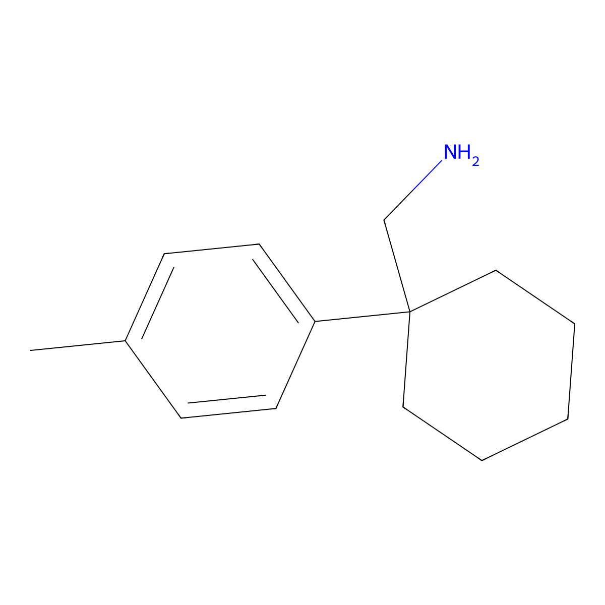 1-[1-(4-Methylphenyl)cyclohexyl]methanamine molecular structure, CAS 771582-88-8
