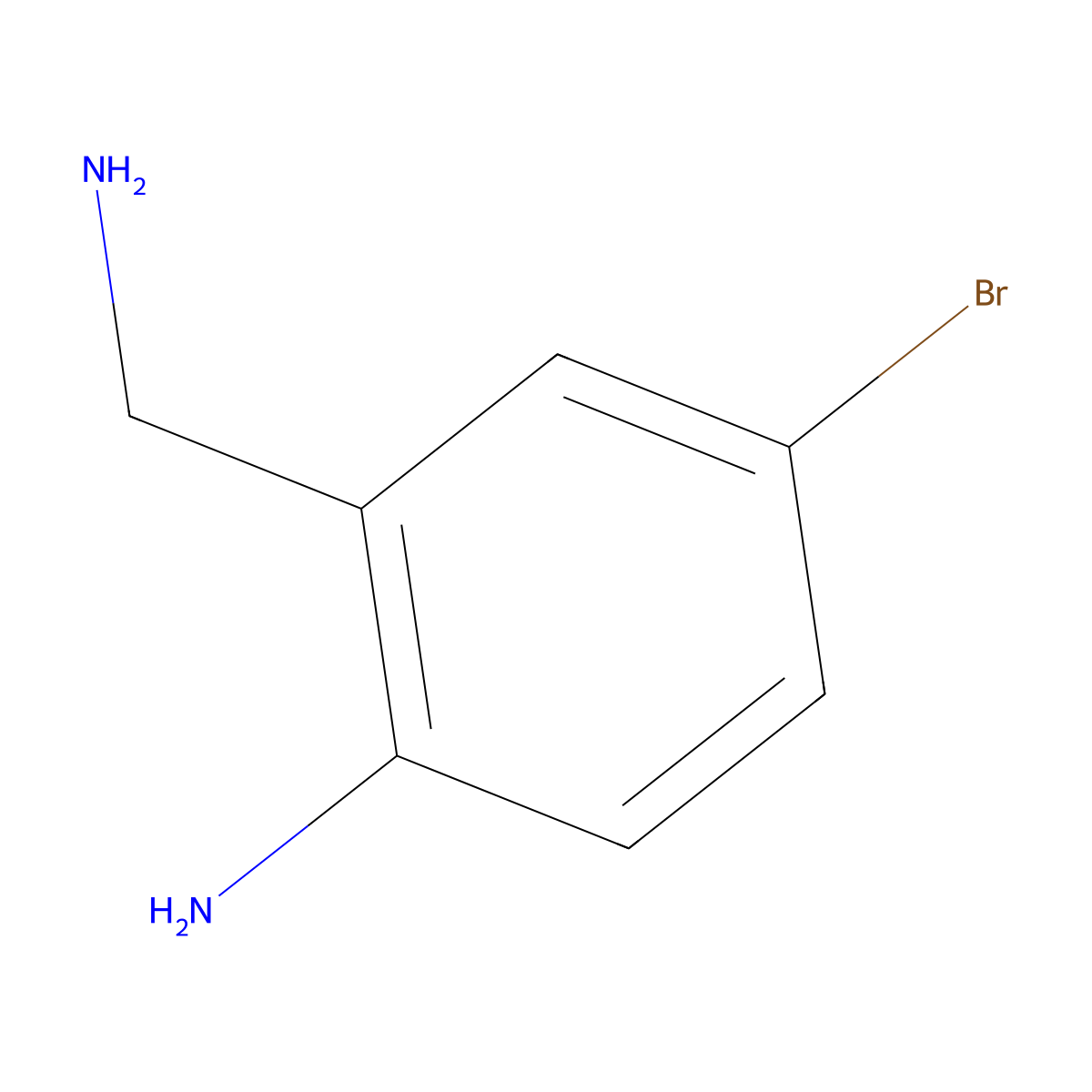2-(Aminomethyl)-4-bromoaniline molecular structure, CAS 771583-12-1