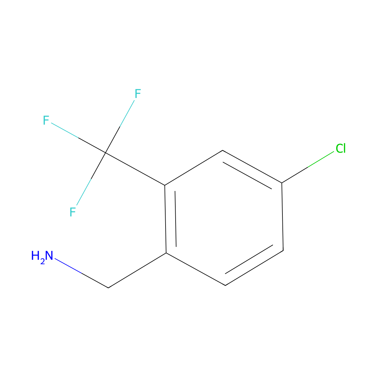 4-Chloro-2-(trifluoromethyl)benzylamine molecular structure, CAS 771583-81-4