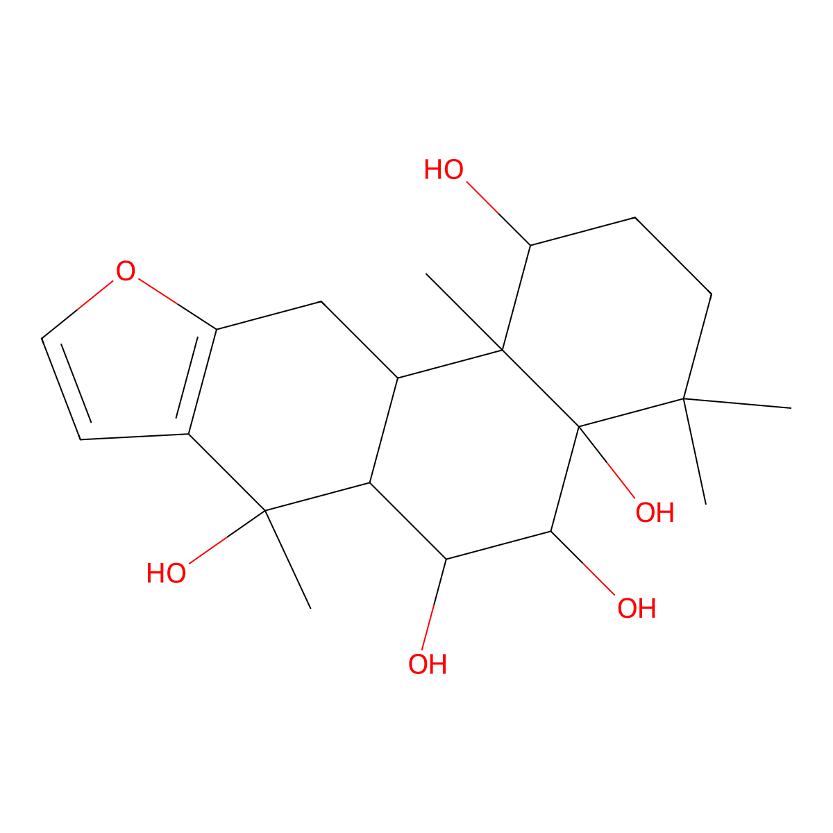 delta-Caesalpin molecular structure, CAS 7716-14-5