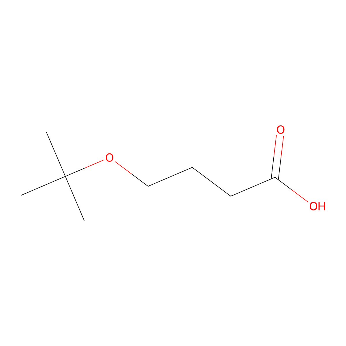 4-(Tert-butoxy)butanoic acid molecular structure, CAS 77161-85-4
