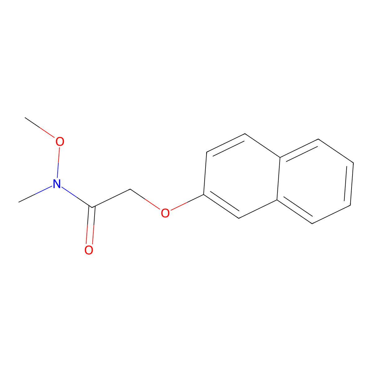 N-Methoxy-N-methyl-2-(naphthalen-2-yloxy)acetamide molecular structure, CAS 77165-43-6