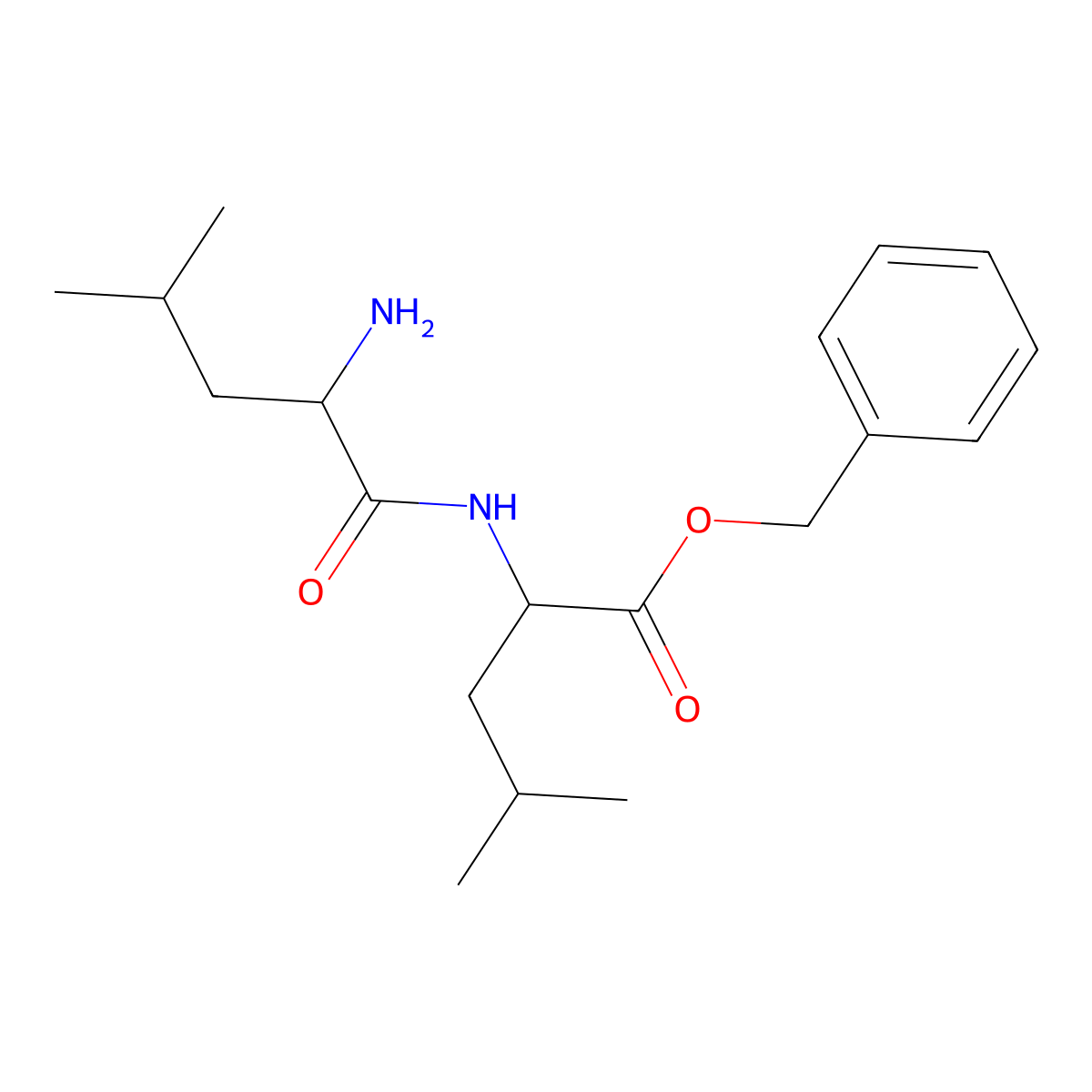 Leu-Leu-OBzl molecular structure, CAS 77167-53-4