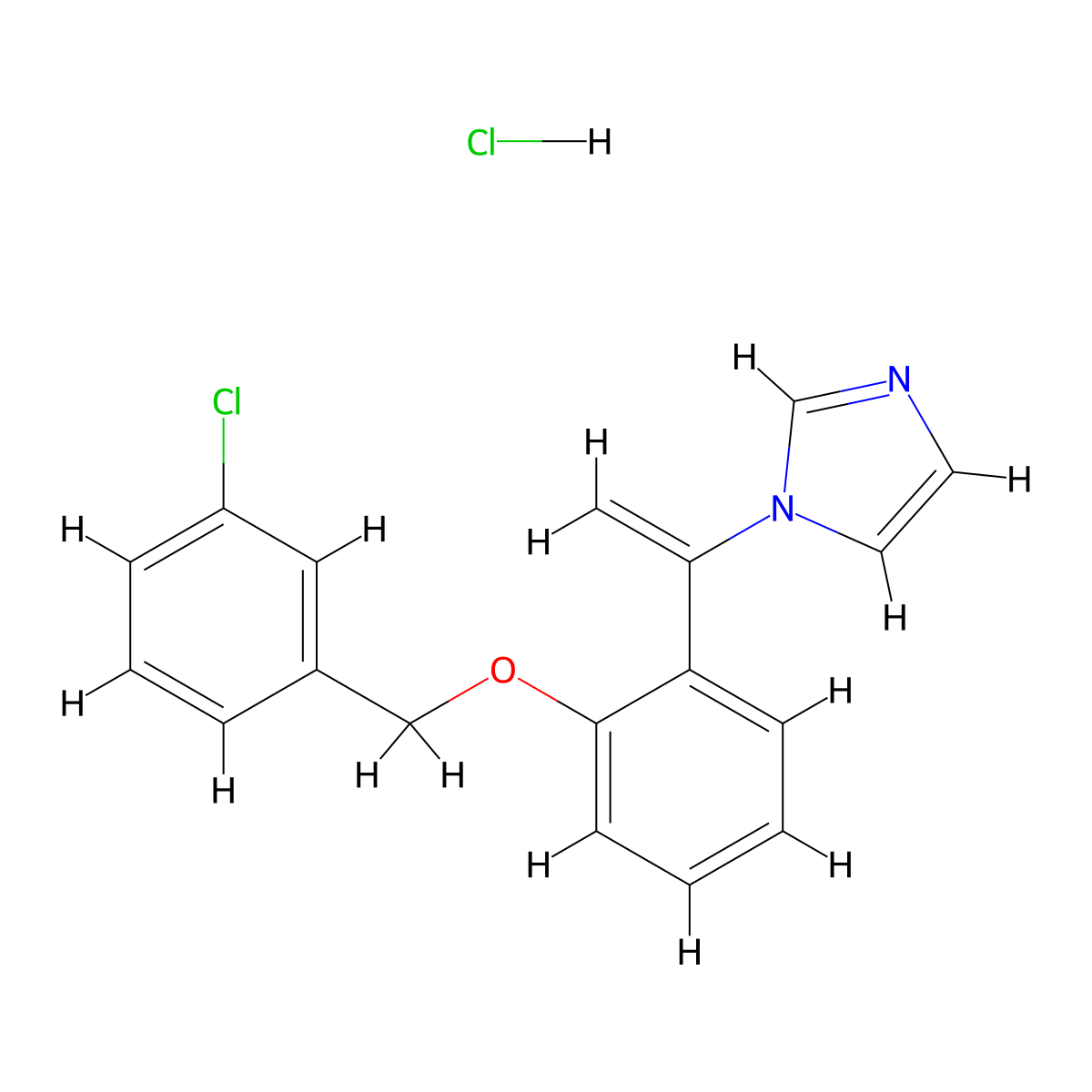Croconazole Hydrochloride molecular structure, CAS 77174-66-4