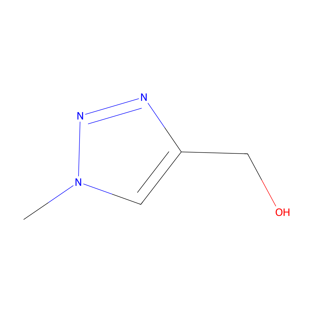 1-Methyl-1H-1,2,3-triazole-4-methanol molecular structure, CAS 77177-21-0