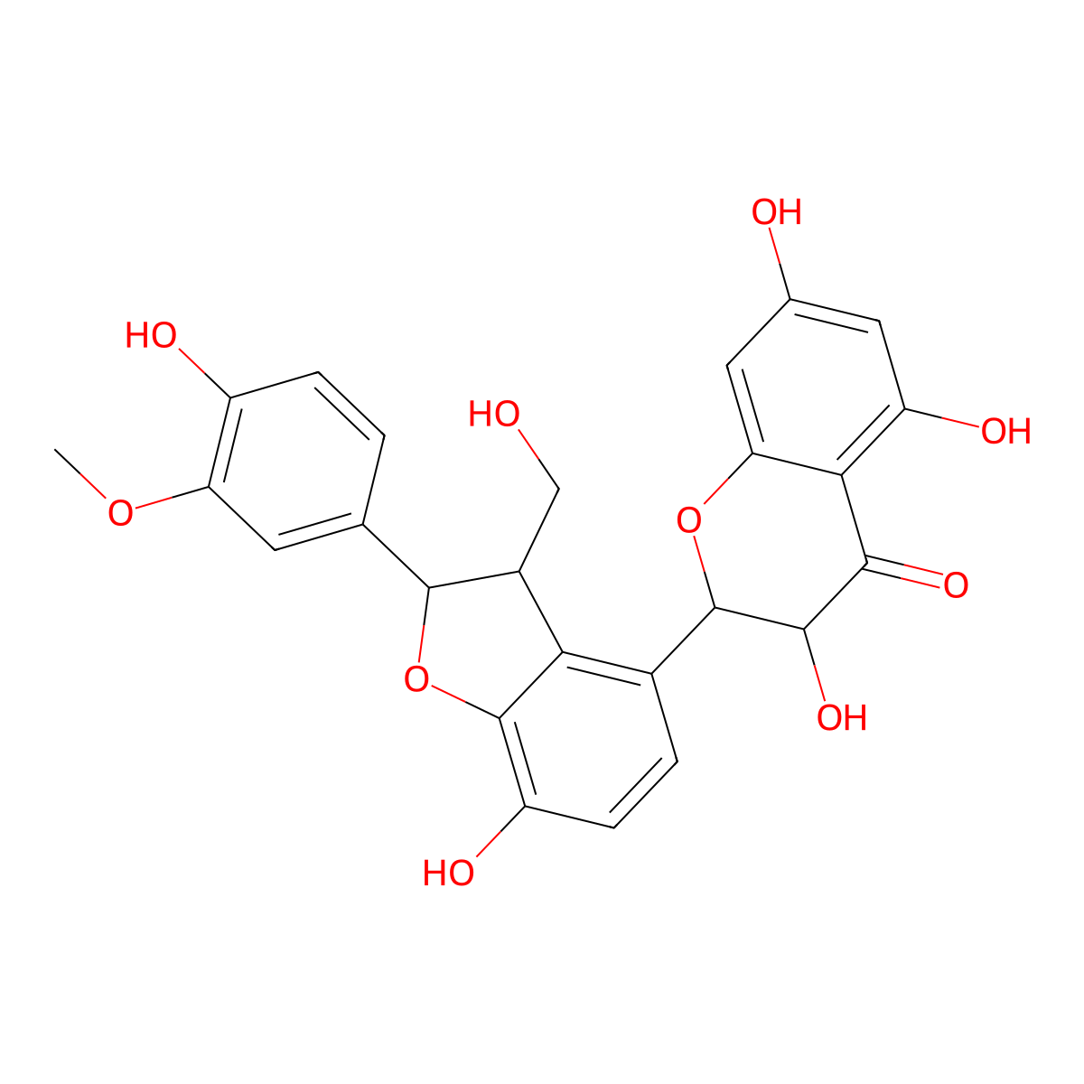 Isosilychristin molecular structure, CAS 77182-66-2