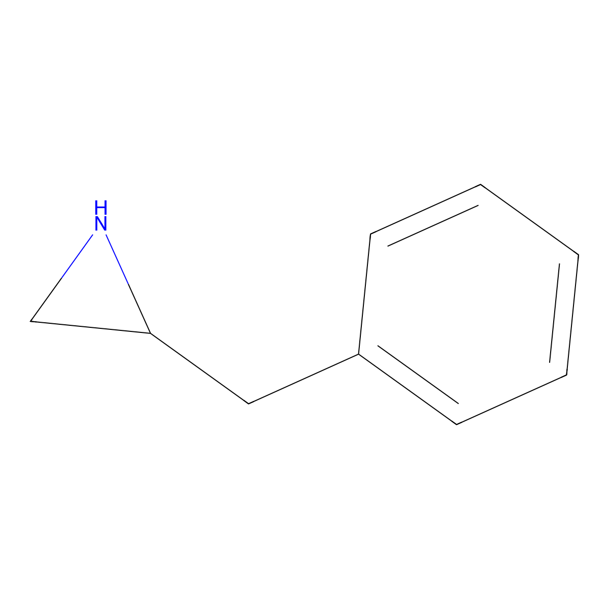 (2R)-2-Benzylaziridine molecular structure, CAS 77184-95-3