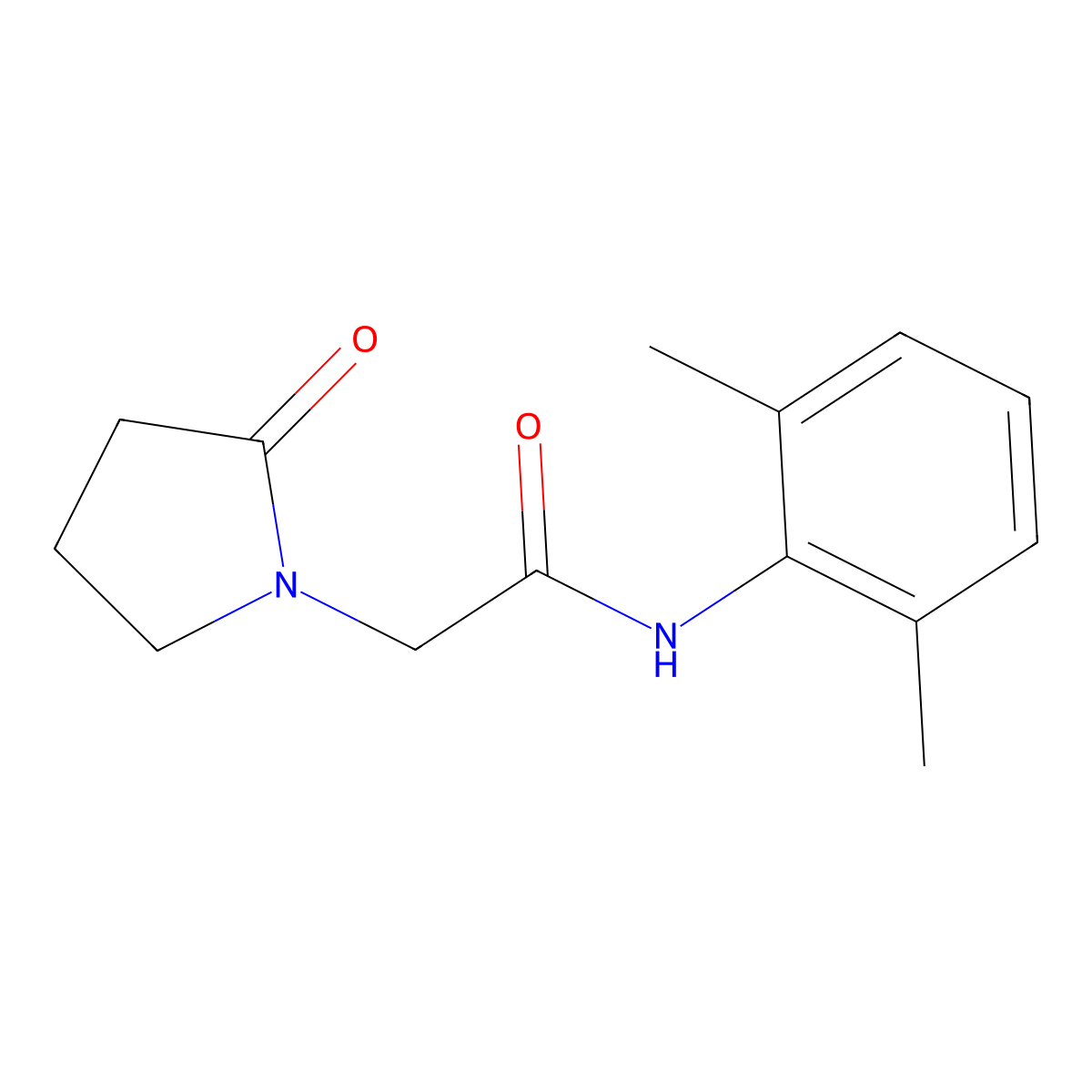 Nefiracetam molecular structure, CAS 77191-36-7