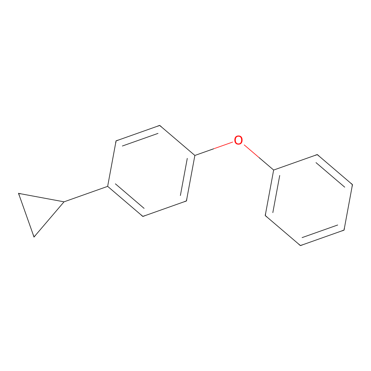 1-Cyclopropyl-4-phenoxybenzene molecular structure, CAS 77197-92-3