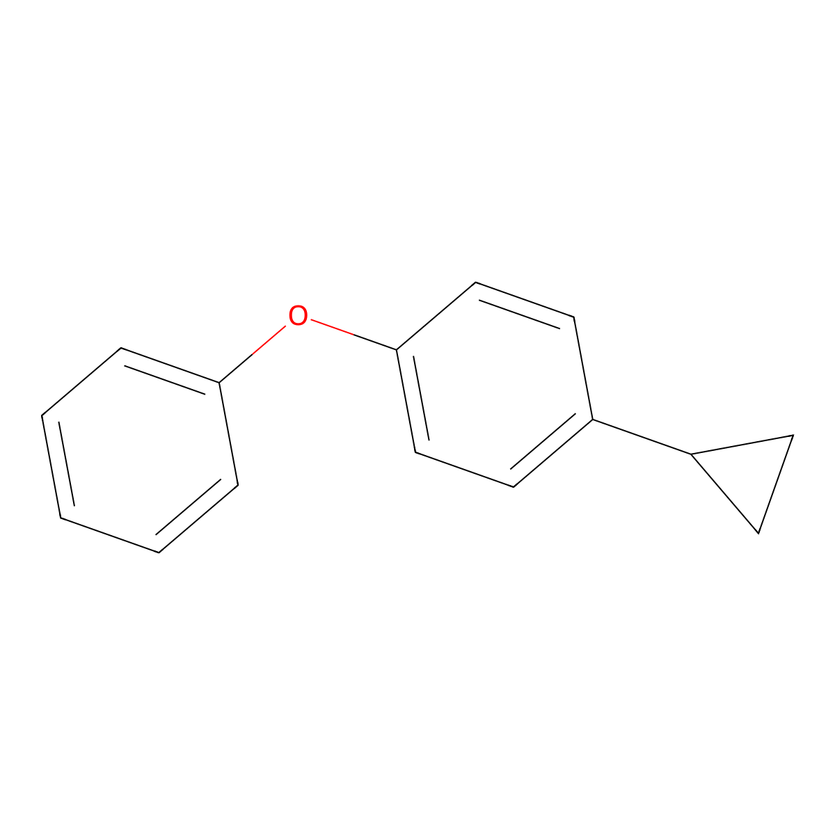1-Cyclopropyl-4-phenoxybenzene molecular structure, CAS 77197-92-3