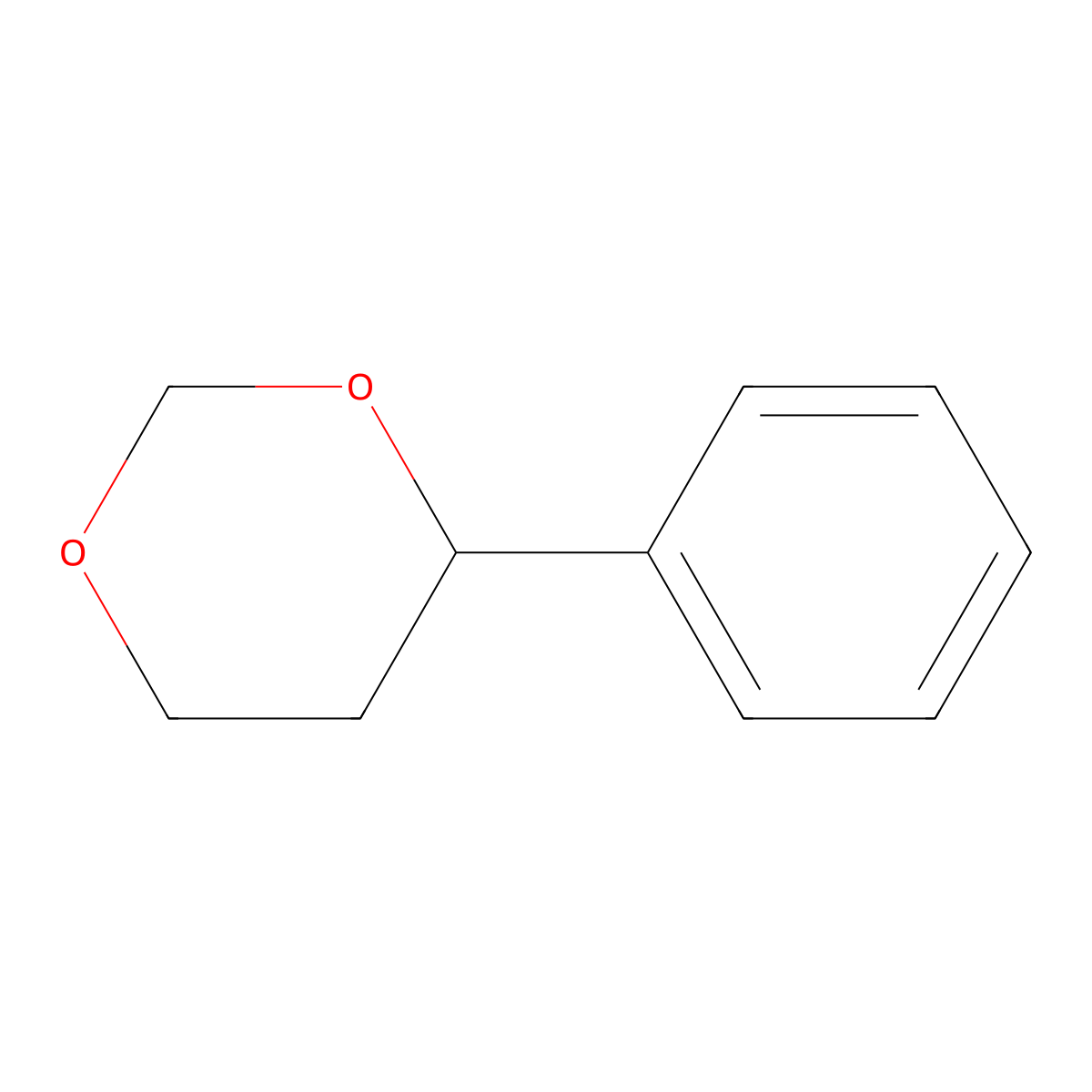 4-Phenyl-1,3-dioxane molecular structure, CAS 772-00-9