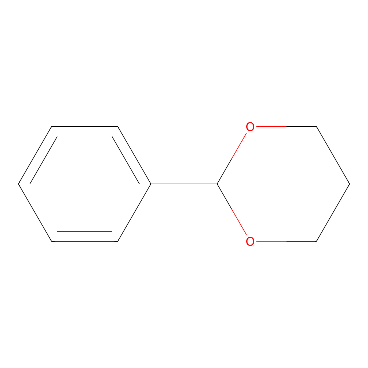 2-Phenyl-1,3-dioxane molecular structure, CAS 772-01-0