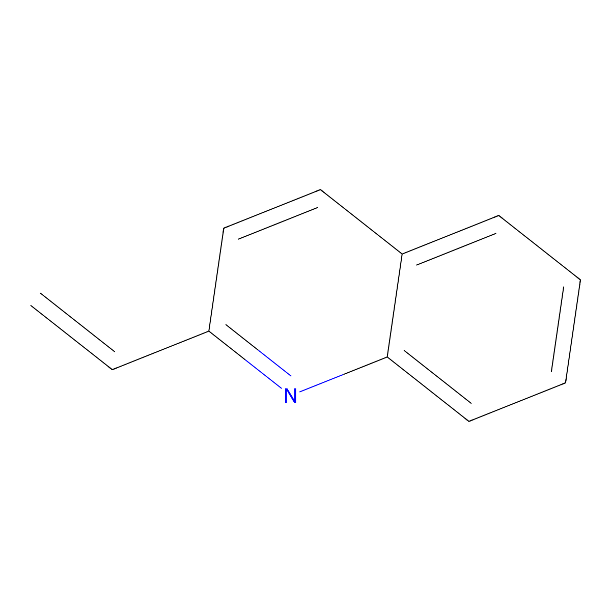 2-Vinylquinoline molecular structure, CAS 772-03-2