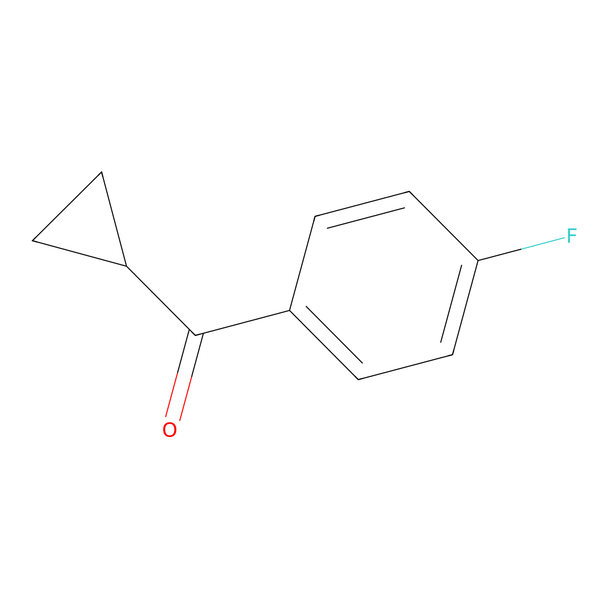Cyclopropyl 4-fluorophenyl ketone molecular structure, CAS 772-31-6