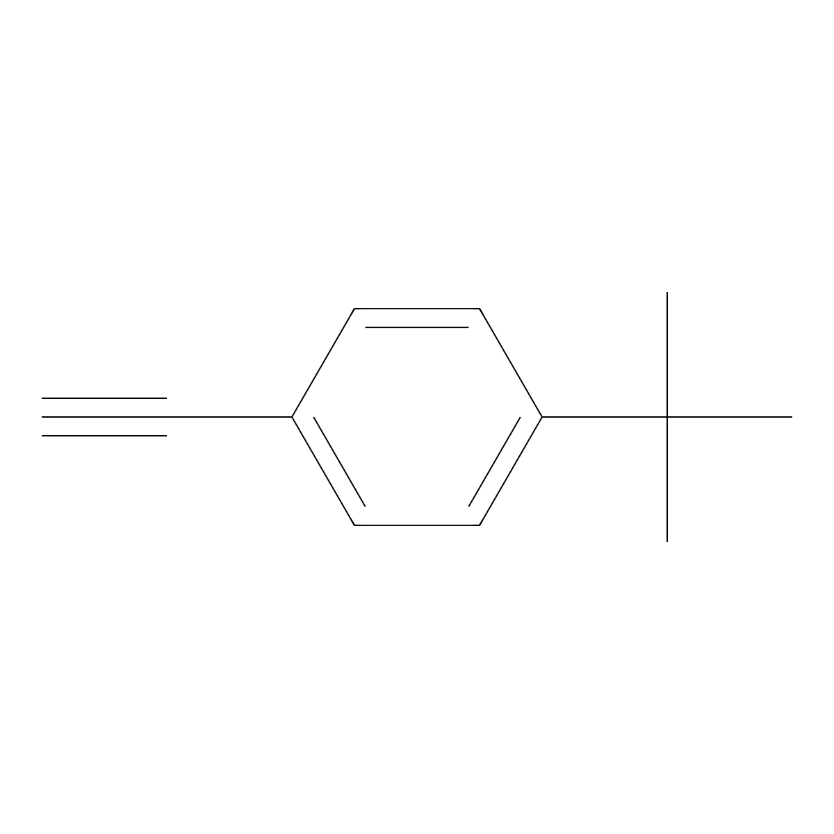 4-tert-Butylphenylacetylene molecular structure, CAS 772-38-3