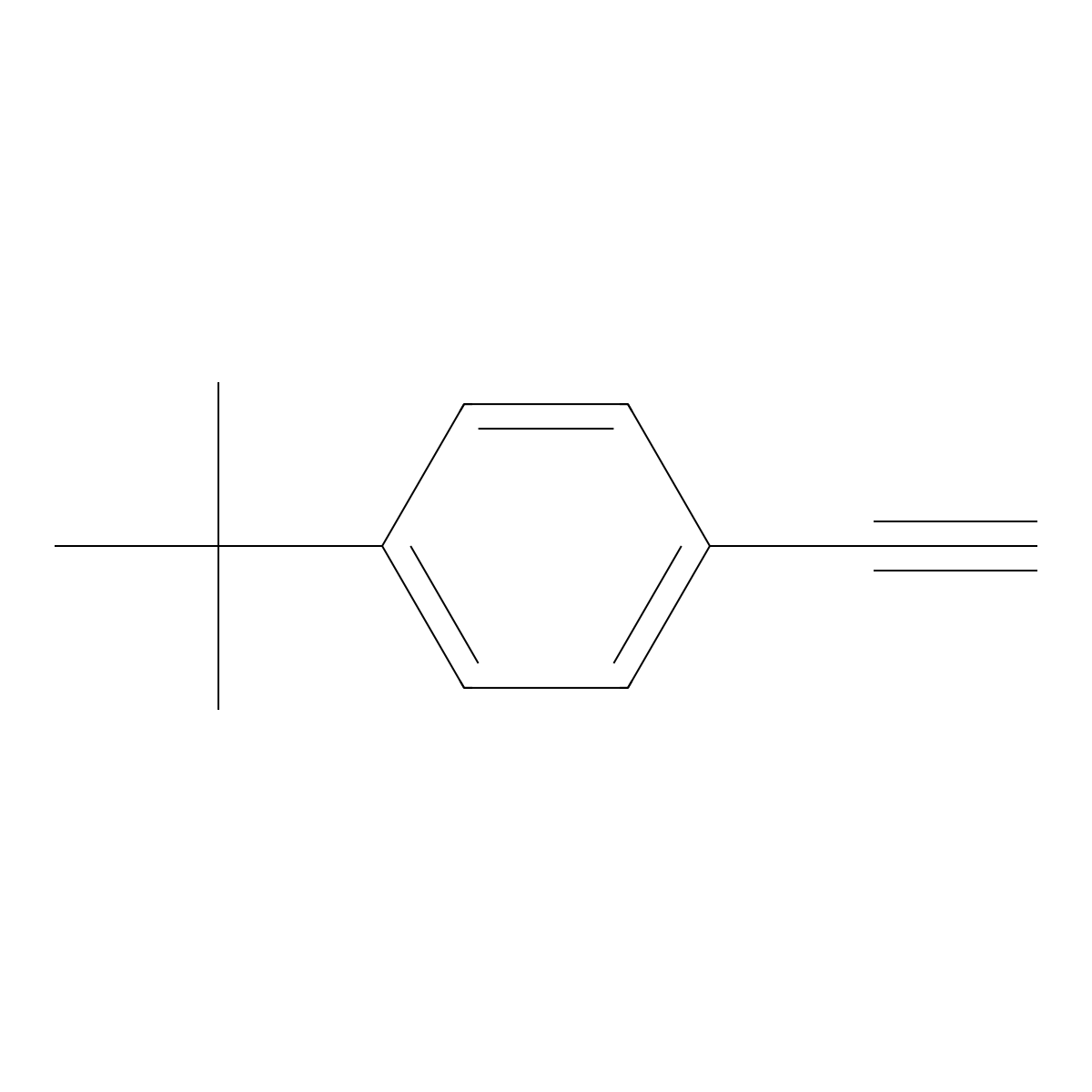 4-tert-Butylphenylacetylene molecular structure, CAS 772-38-3