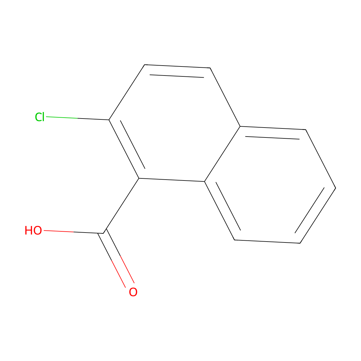 2-Chloro-1-naphthoic acid molecular structure, CAS 7720-42-5