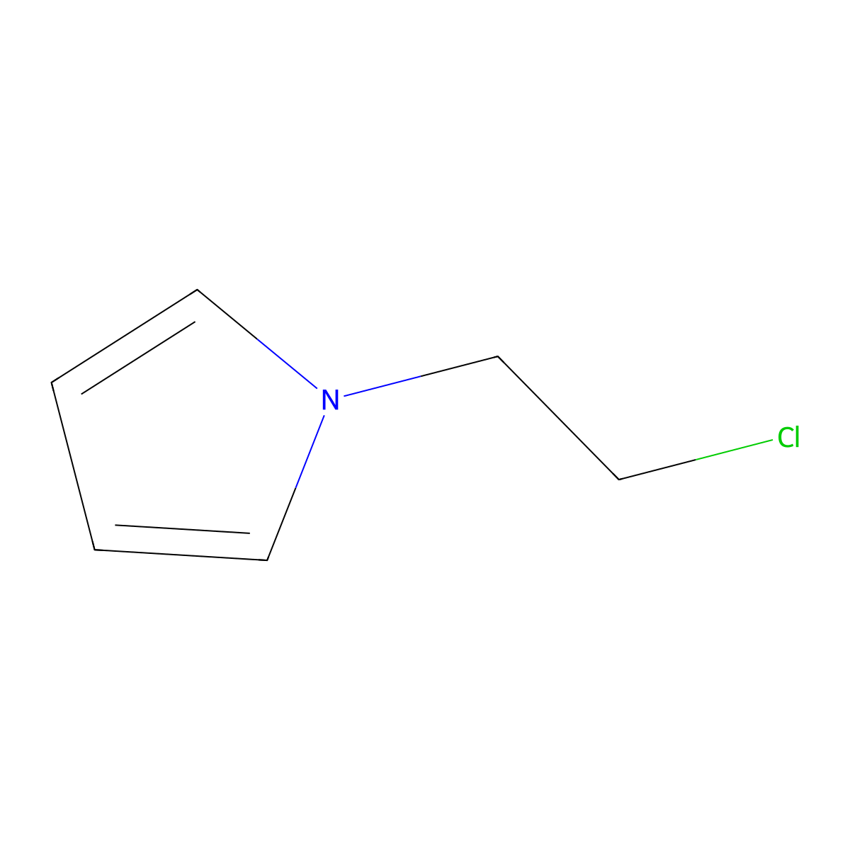 1-(2-Chloroethyl)pyrrole molecular structure, CAS 77200-24-9