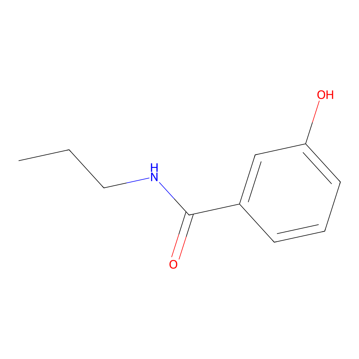 3-Hydroxy-N-propylbenzamide molecular structure, CAS 77201-16-2