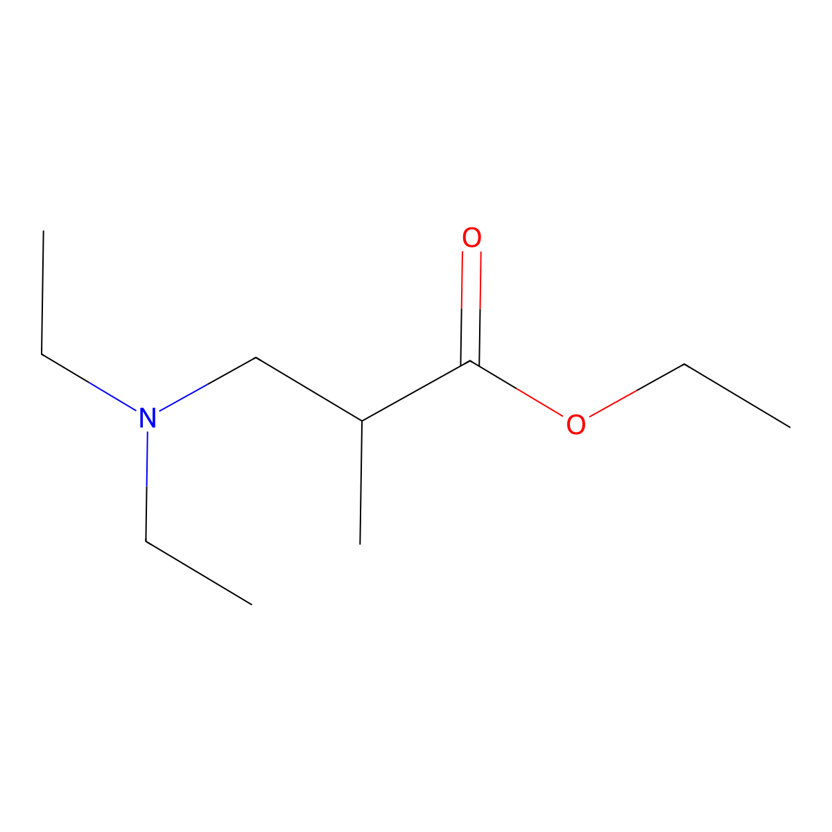 Ethyl 3-(Diethylamino)-2-methylpropanoate molecular structure, CAS 77202-74-5