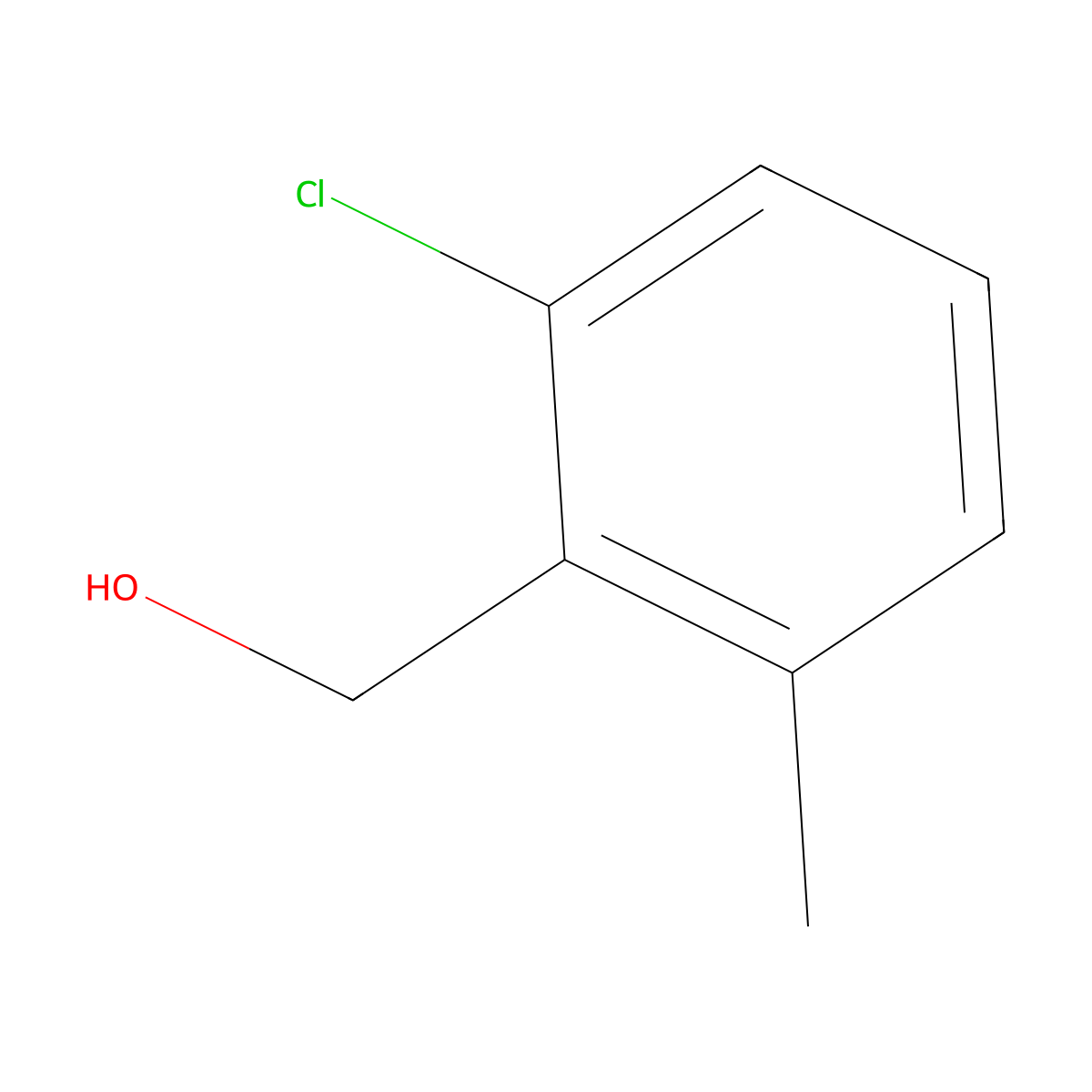 (2-Chloro-6-methylphenyl)methanol molecular structure, CAS 77206-89-4