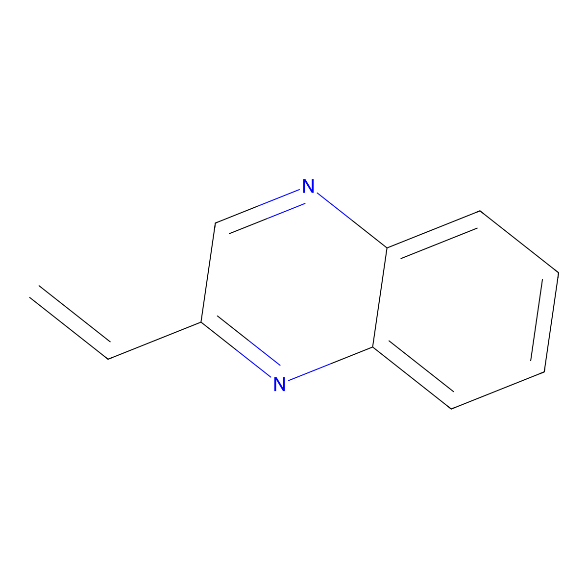 2-Ethenylquinoxaline molecular structure, CAS 77208-21-0