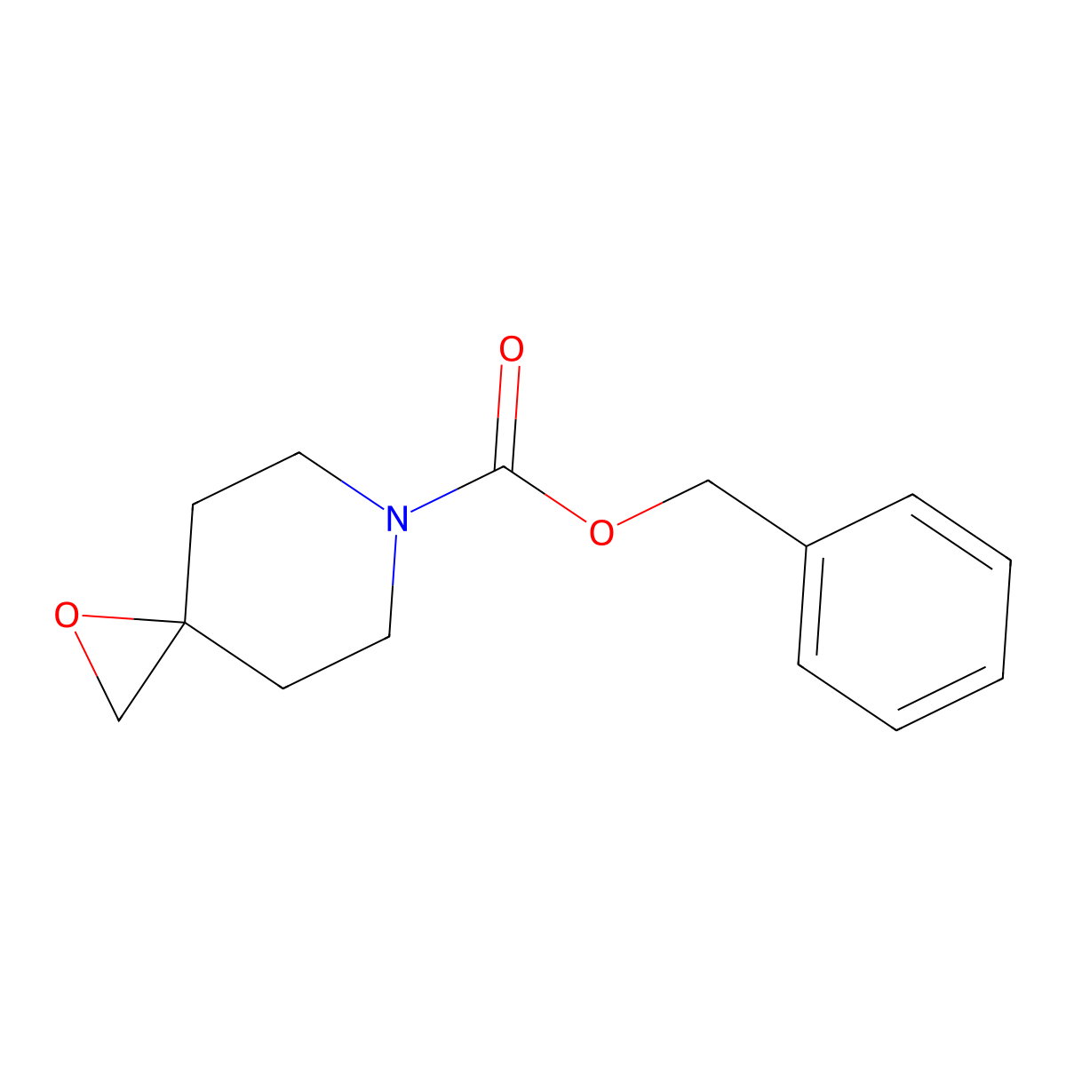 Benzyl 1-oxa-6-azaspiro(2.5)octane-6-carboxylate molecular structure, CAS 77211-75-7