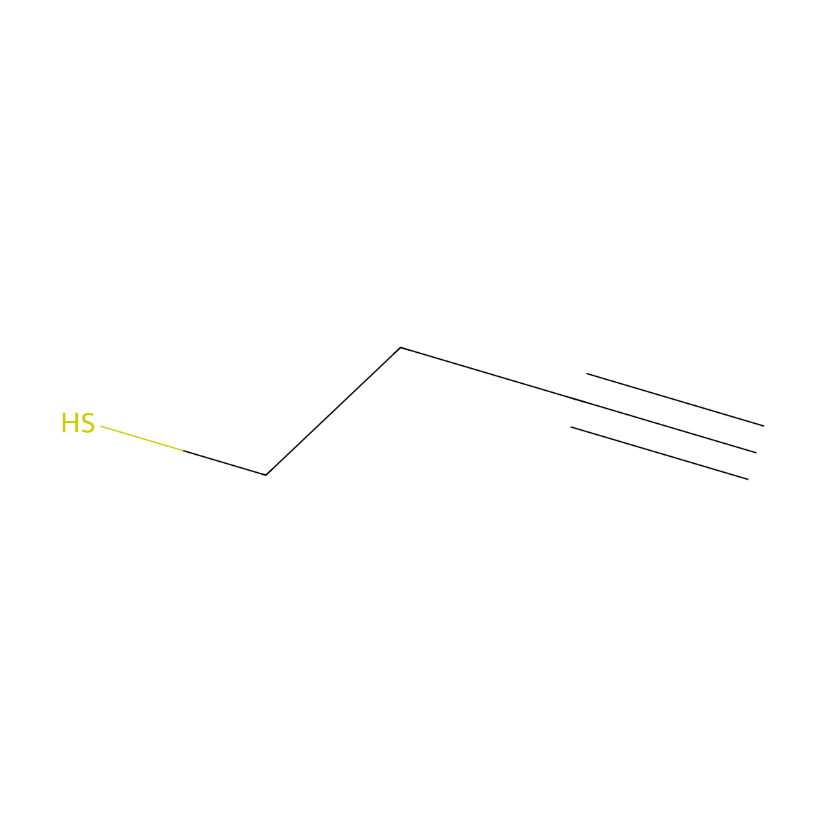 But-3-yne-1-thiol molecular structure, CAS 77213-87-7