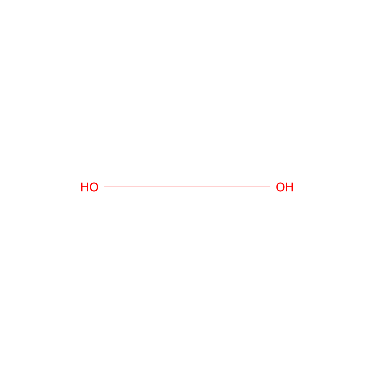 Hydrogen Peroxide molecular structure, CAS 7722-84-1