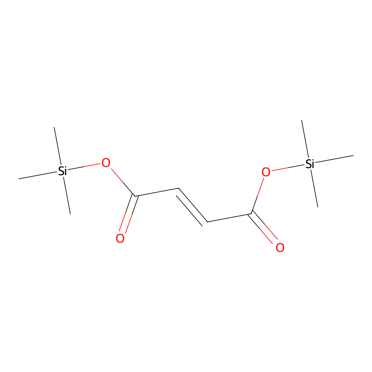 Bis(trimethylsilyl) but-2-enedioate molecular structure, CAS 77220-11-2
