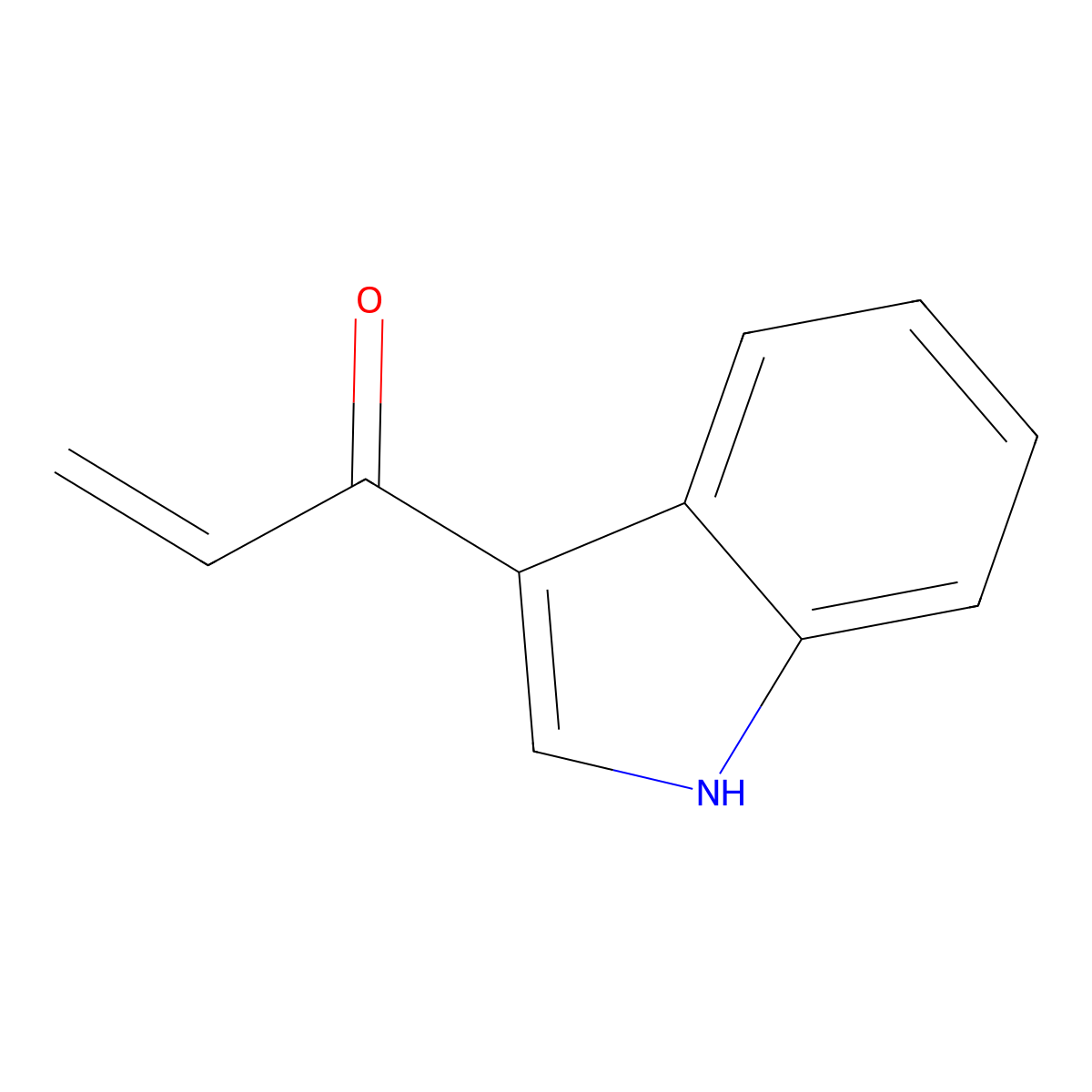 1-(1H-indol-3-yl)prop-2-en-1-one molecular structure, CAS 77221-81-9